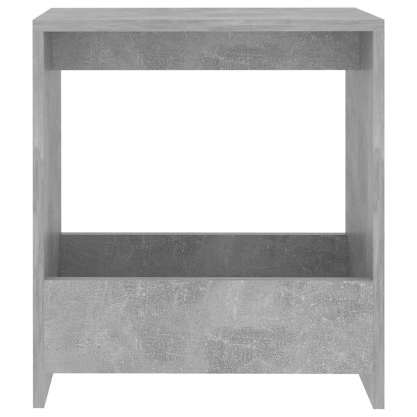 Mesa auxiliar de madera contrachapada gris hormigón 50x26x50 cm M 4