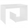 Mesa de apoio 59x36x38 cm derivados de madeira branco 2