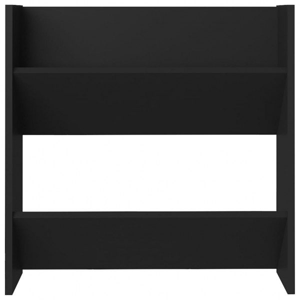 Zapatero de pared madera contrachapada negro 60x18x60 cm M 4