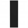Zapatero de pared madera contrachapada negro 60x18x60 cm 5