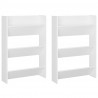 Sapateiras de parede 2 pcs 60x18x90 cm contraplacado branco 2