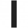 Zapatero de pared madera contrachapada negro 80x18x90 cm 5