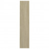 Zapatero de pared madera contrachapada roble Sonoma 80x18x90 cm 5