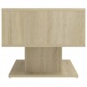 Mesa de centro madera contrachapada color roble 103.5x50x44.5cm 5