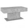 Mesa de centro madera contrachapada gris hormigón 96x50x45 cm 2