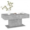 Mesa de centro madera contrachapada gris hormigón 96x50x45 cm 3