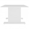 Mesa de centro de madera contrachapada blanco 103.5x60x40 cm 5