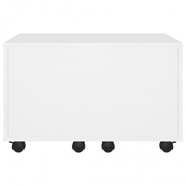 Mesa de centro madera contrachapada blanco 60x60x38 cm M 4