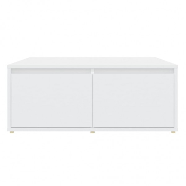 Mesa de centro madera contrachapada blanco 80x80x31 cm M 4