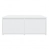 Mesa de centro madera contrachapada blanco 80x80x31 cm 4