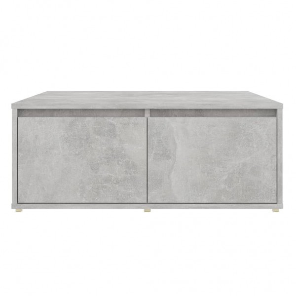 Mesa de centro madera contrachapada gris hormigón 80x80x31 cm M 4