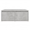 Mesa de centro madera contrachapada gris hormigón 80x80x31 cm 4