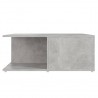 Mesa de centro madera contrachapada gris hormigón 80x80x31 cm 5