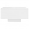 Mesa de centro madera contrachapada blanco 60x60x31.5 cm 5