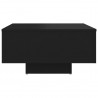 Mesa de centro madera contrachapada negro 60x60x31.5 cm 5