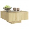 Mesa de centro madera contrachapada roble Sonoma 60x60x31.5 cm 3