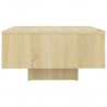 Mesa de centro madera contrachapada roble Sonoma 60x60x31.5 cm 4