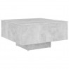 Mesa de centro de aglomerado gris 60x60x31.5 cm 2