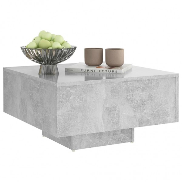 Mesa de centro 60x60x31.5 cm derivados de madeira cinza cimento M 3