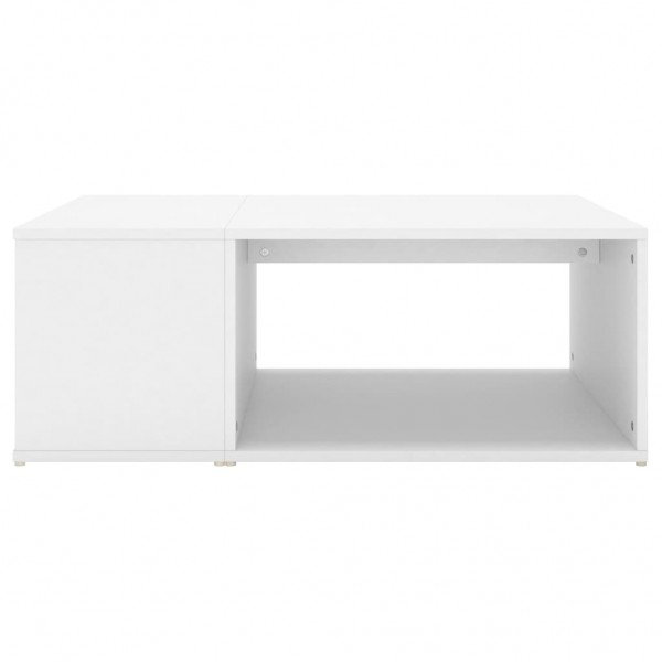 Mesa de centro madera contrachapada blanco 90x67x33 cm M 4