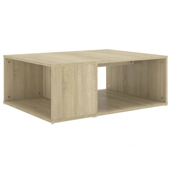 Mesa de centro madera contrachapada roble Sonoma 90x67x33 cm M 2