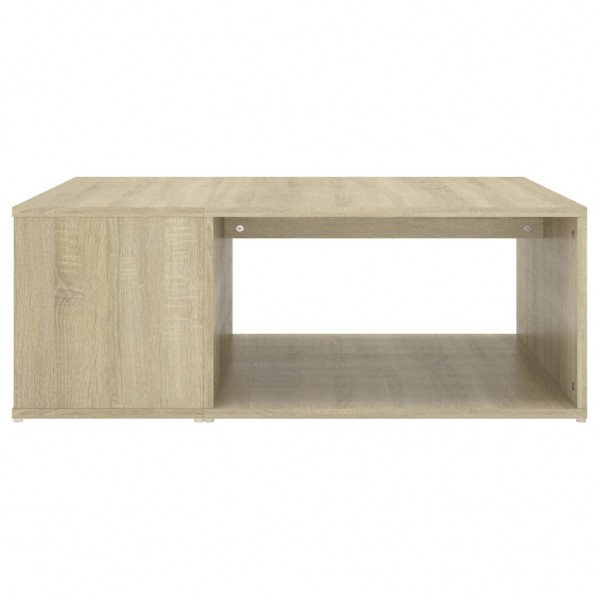 Mesa de centro madera contrachapada roble Sonoma 90x67x33 cm M 4