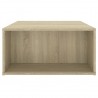 Mesa de centro madera contrachapada roble Sonoma 90x67x33 cm 5