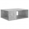 Mesa de centro madera contrachapada gris hormigón 90x67x33 cm 2