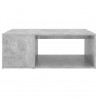 Mesa de centro madera contrachapada gris hormigón 90x67x33 cm 4