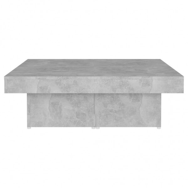 Mesa de centro madera contrachapada gris hormigón 80x50x40 cm M 5