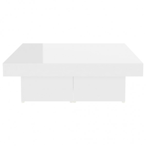 Mesa de centro 90x90x28cm derivados de madeira branco brilhante M 5