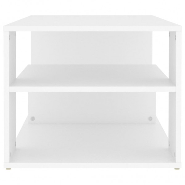 Mesa de centro madera contrachapada blanco 100x50x40 cm M 5
