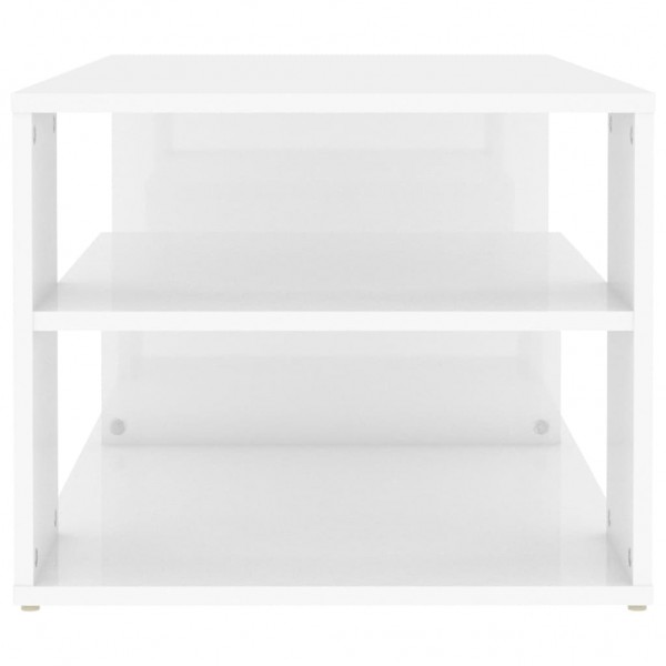 Mesa de centro 100x50x40 cm derivados madeira branco brilhante M 5