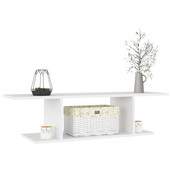 Mueble de pared para TV blanco 103x30x26.5 cm M 3