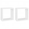 Prateleiras de parede em forma de cubo 2 pcs 30x15x30cm branco 2