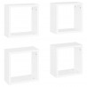 Prateleiras de parede em forma de cubo 4 pcs 30x15x30cm branco 2