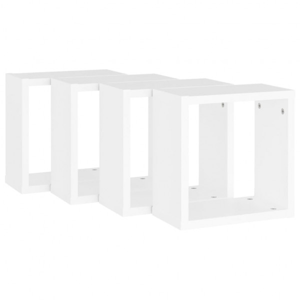 Prateleiras de parede em forma de cubo 4 pcs 30x15x30cm branco M 5