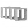 Prateleiras parede forma de cubo 4 pcs 30x15x30cm cinza cimento 5
