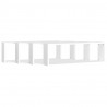 Estantes cubo de pared 4 uds contrachapado blanco 80x15x26.5 cm 4