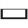Estante cubo de pared 2 uds contrachapado negro 60x15x23 cm 5
