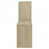 Estante de pared madera contrachapada roble Sonoma 100x18x53 cm 5