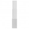 Estante de parede cúbica 78x15x93cm derivados de madeira branco 5