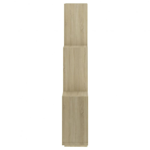 Estante cubo pared madera contrachapada roble Sonoma 78x15x93cm M 5