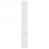 Estante de parede cúbica 90x15x119 cm deriv. madeira branco 5