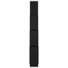 Estante cubo de pared madera contrachapada negro 90x15x119 cm 5