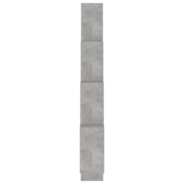 Estante cubo de pared contrachapado gris hormigón 90x15x119 cm M 5