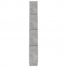 Estante cubo de pared contrachapado gris hormigón 90x15x119 cm 5