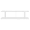 Prateleiras de parede 2 pcs 75x18x20 cm deriv. madeira branco 5