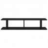 Estantes de pared 2 uds madera contrachapada negro 90x18x20 cm 5