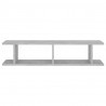 Estantes de parede 2 pcs 90x18x20cm contraplacado cinza cimento 5